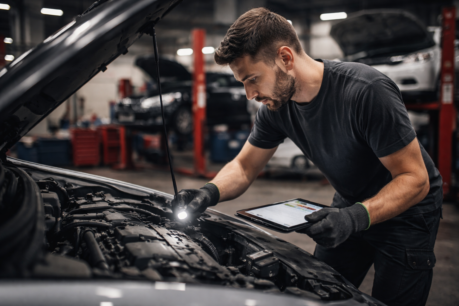 Technician time tracking from diary system